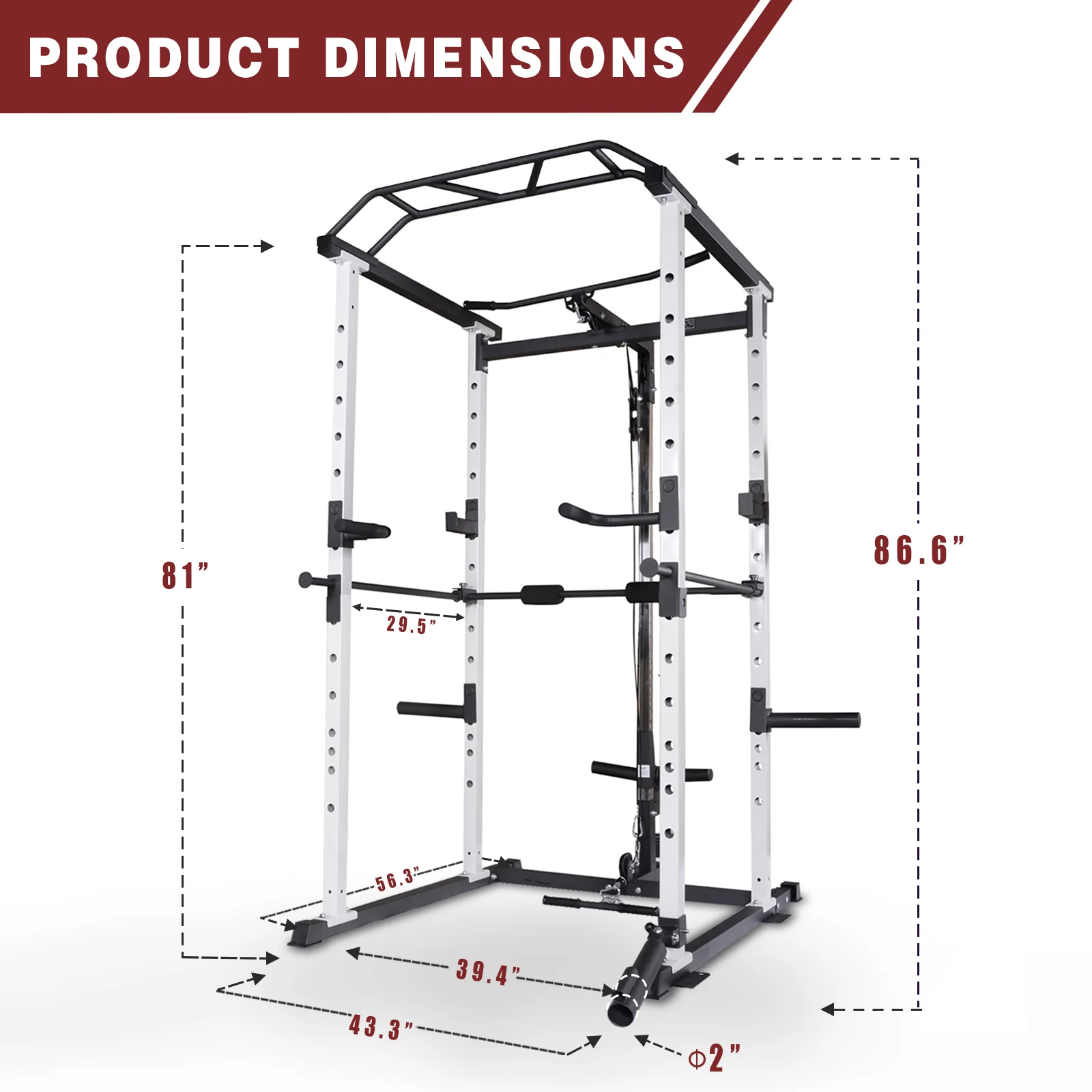 IFAST 100-260Lbs Home Gym Package 3 Colors - Image 5