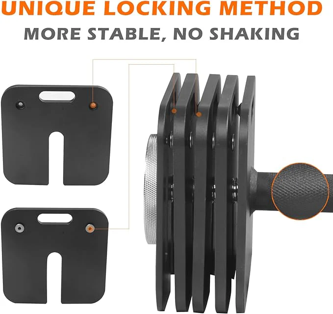 IFAST Quick-Lock Adjustable Dumbbells 50/80LB - Image 3