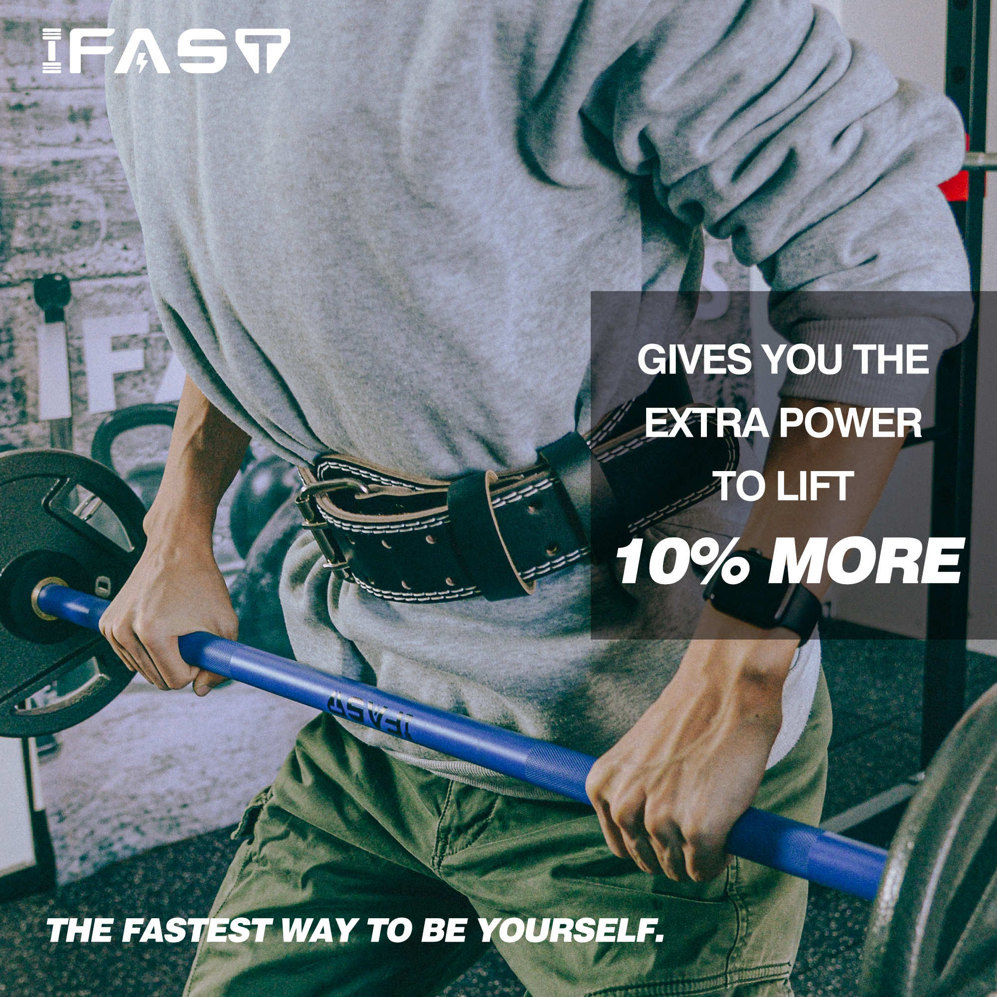 IFAST Leather Weight Lifting Belt - Image 5