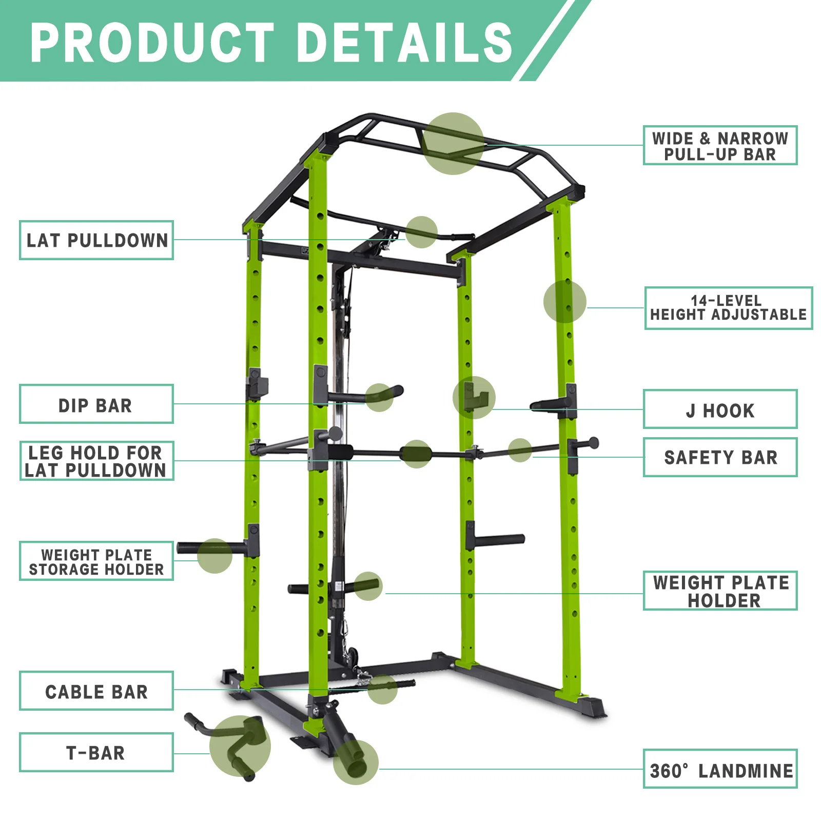 IFAST Pro Power Rack Multi Function 3 Colors - Image 5