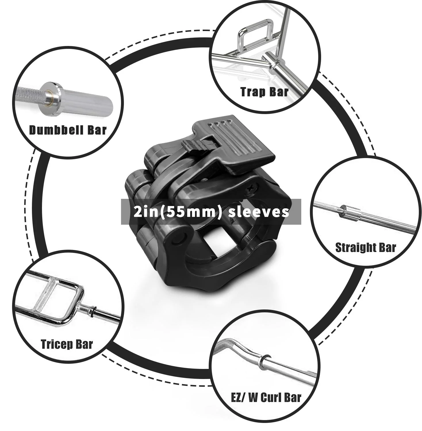 IFAST Olympic Barbell Clips Pair - Image 4