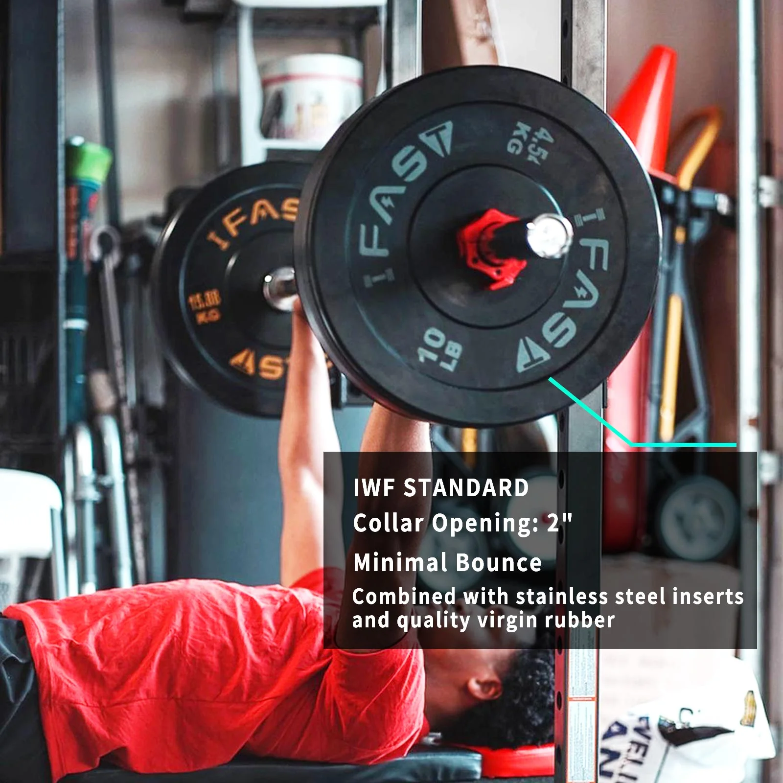 IFAST Olympic Bumper Weight Plates - Image 3
