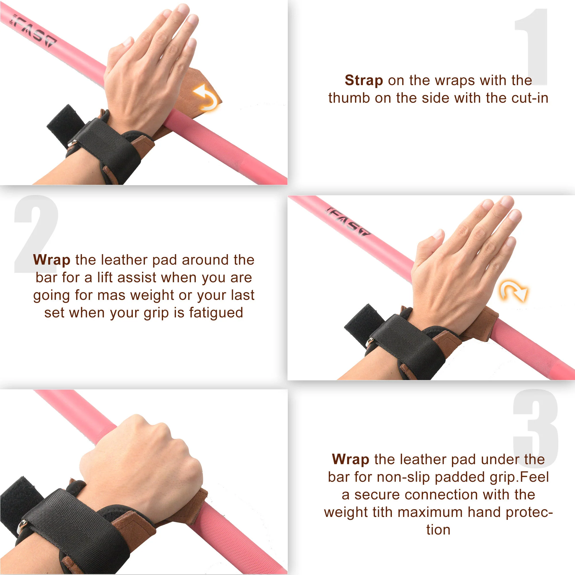 IFAST Weight Lifting Hooks - Image 7